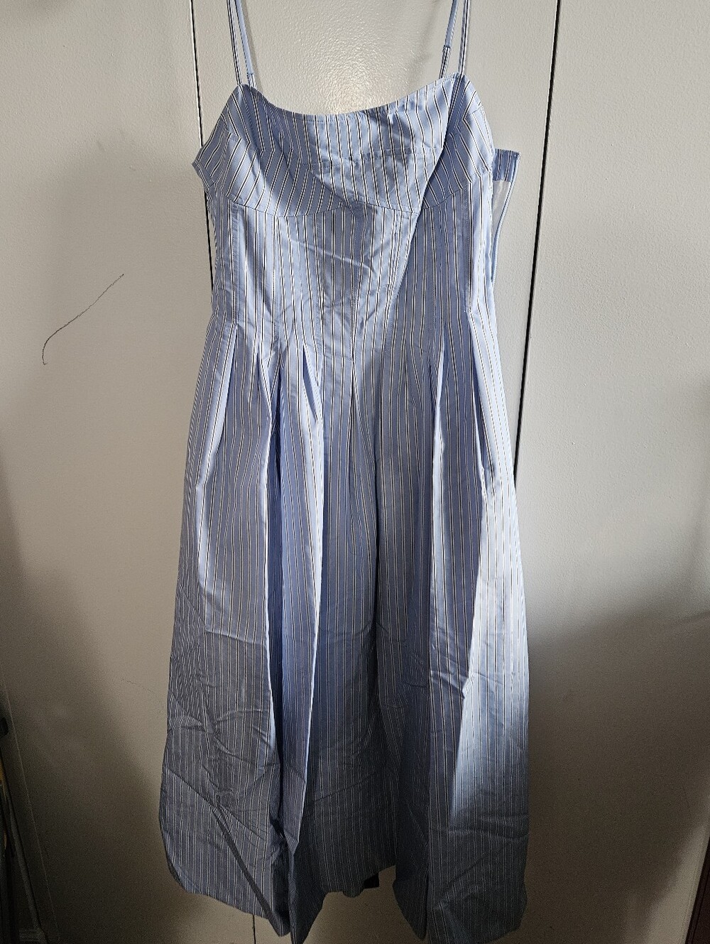 NWT Simkhai Kittiya Dress | Harbor Blue Stripe | Size 8 | $495 Retail - Picture 2 of 6